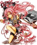  adult kusajishi_yachiru level-k long_hair pink_eyes pink_hair smile solo sword teenage weapon 