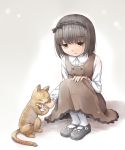  1girl biting cat pantyhose yuyuzuki_(yume_usagi) 