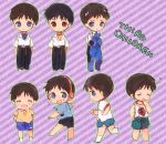  chibi headphones ikari_shinji male neon_genesis_evangelion plugsuit 