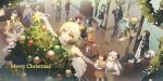  :q alternate_costume animal_ears arknights aunt_and_niece blemishine_(arknights) ceobe_(arknights) ceylon_(arknights) ch&#039;en_(arknights) christmas_tree cliffheart_(arknights) doctor_(arknights) dragon_horns exusiai_(arknights) female_doctor_(arknights) gogatsu_fukuin green_shirt highres horns hoshiguma_(arknights) ifrit_(arknights) indoors leopard_ears looking_at_another low_twintails miniskirt nearl_(arknights) orange_eyes pink_hair pleated_skirt pramanix_(arknights) saria_(arknights) schwarz_(arknights) shirt short_hair siblings silence_(arknights) silver_hair silverash_(arknights) single_horn sisters skirt sleeveless sleeveless_shirt smile sora_(arknights) swire_(arknights) tequila_(arknights) texas_(arknights) tongue tongue_out twintails whislash_(arknights) white_skirt 