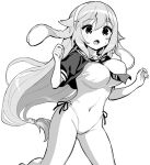  animal_ears azur_lane azur_lane:_slow_ahead bouncing_breasts breasts floppy_ears greyscale headband hori_(hori_no_su) i-25_(azur_lane) large_breasts long_hair monochrome official_art one-piece_swimsuit puffy_short_sleeves puffy_sleeves rabbit_ears running sailor_collar short_sleeves sweatdrop swimsuit very_long_hair 