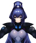  1girl artist_request bangs blue_eyes blue_hair breasts fortified_suit long_hair medium_breasts mitsurugi_meiya muvluv muvluv_alternative official_art pilot_suit project_mikhail solo transparent_background upper_body v-shaped_eyebrows very_long_hair 