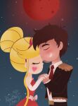  1boy 1girl blonde_hair brown_hair marco_diaz star_butterfly star_vs_the_forces_of_evil 