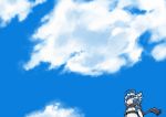  character_request cloud clouds scarf sky ume_(noraneko) 