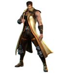  3d armband armor belt boots brown_hair hokuto_musou hokuto_no_ken juza knee_pads manly muscle official_art standing trenchcoat 