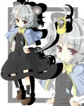  basket grey_hair jewelry mouse mouse_ears mouse_tail nazrin pendant red_eyes short_hair solo tail touhou urimono 
