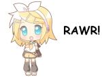  bow chibi kagamine_rin sailor_collar vocaloid warmers 