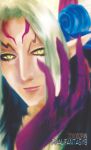  final_fantasy final_fantasy_viii lips lowres pointy_ears solo ultimecia white_hair yellow_eyes 