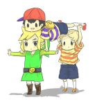  bag black_eyes black_hair blonde_hair carrying hat link lucas male mother_(game) mother_2 mother_3 ness nintendo pointy_ears sayu_(sayu19) smile super_smash_bros. the_legend_of_zelda toon_link 