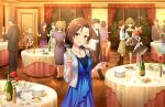  blush brown_eyes brown_hair dress idolmaster_cinderella_girls_starlight_stage kawashima_mizuki long_hair smile 