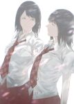  2girls alternate_costume amakura_mayu amakura_mio asako_01 blush breasts couple fatal_frame fatal_frame_2 incest multiple_girls short_hair siblings sisters twincest twins yuri 