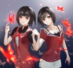  2girls amakura_mayu amakura_mio blush breasts couple fatal_frame fatal_frame_2 incest moinmosu multiple_girls short_hair siblings sisters twincest twins yuri 