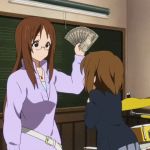  gif hirasawa_yui k-on! money slap yamanaka_sawako 
