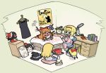  bad_id bedroom bespectacled blonde_hair book bow brown_hair chibi desk doll drunk food fruit glasses hair_bow hairband hakurei_reimu hat horn_ribbon horns ibuki_suika kimeemaru kirisame_marisa long_hair nagae_iku ribbon sake saturday_night_fever shameimaru_aya shanghai shanghai_doll short_hair touhou translated ume_(noraneko) watermelon witch_hat yukkuri_shiteitte_ne 