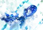  actvan blue_hair butterfly dress dutch_angle frederica_bernkastel long_hair sitting solo umineko_no_naku_koro_ni violet_eyes 