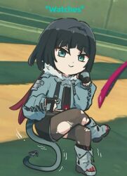 1girl animal_ears jane_doe_(zenless_zone_zero) long_hair mouse_ears mouse_tail xinzoruo zenless_zone_zero