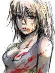  blood left_4_dead red_eyes silver_hair witch_(left4dead) 