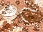  brown chocolate gift matokichi minigirl monochrome parody pikmin ponytail umineko_no_naku_koro_ni ushiromiya_eva ushiromiya_jessica ushiromiya_krauss ushiromiya_natsuhi ushiromiya_rosa valentine 