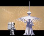  1other alien antenna_mast astronaut fmu full_body letterboxed nazca_lines original outside_border personification spacesuit standing 