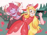 1boy 1girl blonde_hair blue_eyes female male redhead star_butterfly star_vs_the_forces_of_evil tom_lucitor 