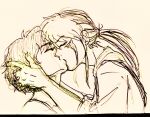  1boy 1girl female kiss male mao_(mao) mao_(takahashi_rumiko) nanoka_kiba 