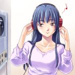  blush brown_eyes casual headphones jiyuuyuu original solo 