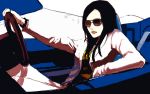  black_hair cool driving hitomiko_kira inazuma_eleven sunglasses 