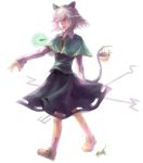  bad_id basket capelet crystal dowsing_rod dowsing_rods grey_hair jewelry mouse mouse_ears mouse_tail nazrin pendant red_eyes short_hair solo tail tehslove touhou 