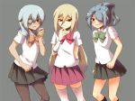  afuro_terumi aphrodi blue_hair eyepatch hair_over_one_eye inazuma_eleven kazemaru_ichirouta pantyhose sakuma_jirou shota thigh-highs trap 