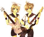  guitar kagamine_len kagamine_rin twins vocaloid 