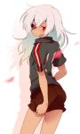  1boy ass eyepatch hair_between_eyes inazuma_eleven long_hair looking_back male sakuma_jirou shota solo source_request trap white_hair 