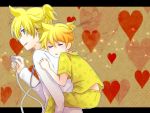  bespectacled blonde_hair child closed_eyes emilion glasses heart holding kagamine_len male sleeping stethoscope time_paradox vocaloid young 