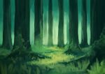  bush canopy_(forest) clip_studio_paint_(medium) commentary_request day forest grass green_theme highres making-of_available nature no_humans original outdoors plant tree vines yan_pai 