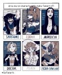  6+girls addams_family aisha_clanclan animal_ears cat_ears cat_girl doctor_who dungeon_meshi furry helluva_boss izutsumi juanmao loona_(helluva_boss) morticia_addams multiple_girls outlaw_star princess_peach six_fanarts_challenge super_mario_bros. the_doctor thirteenth_doctor wolf_ears 