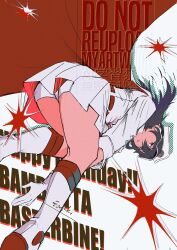  1girl arowana20008 bambietta_basterbine belt black_hair bleach bleach:_sennen_kessen-hen boots cape character_name closed_mouth commentary dress drop_shadow english_text full_body gloves happy_birthday hat highres leaning_forward limited_palette long_hair looking_at_viewer peaked_cap pleated_skirt red_cape shirt shorts shorts_under_skirt skirt solo sparkle two-sided_cape two-sided_fabric untranslatable_commentary violet_eyes wandenreich_uniform white_background white_boots white_cape white_dress white_gloves white_hat white_shirt white_shorts white_skirt 