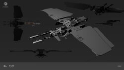  3d artist_logo attack_ship_(eve_online) commentary company_logo company_name copyright_logo copyright_name english_commentary eve_online frigate_(eve_online) grey_background greyscale highres logo maya_(medium) military_vehicle monochrome multiple_views no_humans official_art photoshop_(medium) radio_antenna redesign republic_fleet_(eve_online) science_fiction spacecraft tackler_(eve_online) thukker_mix_(eve_online) vehicle_focus will_burns 