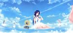  cleavage deep_blue_sky_&amp;_pure_white_wings koga_sayoko misaki_kurehito scan summer_dress 