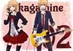  blonde_hair guitar kagamine_len kagamine_rin vocaloid 