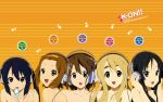  akiyama_mio headphones hirasawa_yui ipod k-on! kotobuki_tsumugi nakano_azusa tainaka_ritsu topless 