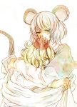 animal_ears botan00 gaku_(artist) hug mouse_ears multiple_girls nazrin short_hair tail toramaru_shou touhou