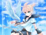  bird blonde_hair kagamine_len short_hair vocaloid 