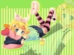  blonde_hair blue_eyes kagamine_rin ribbons vocaloid 