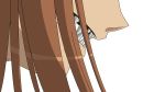   brown_hair close fang holo spice_and_wolf transparent vector wolfgirl  