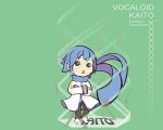  blue_hair kaito open_mouth scarf solo vocaloid 