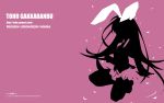  animal_ears bunnygirl long_hair pink reisen_udongein_inaba silhouette skirt touhou 