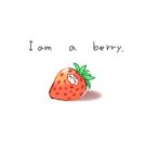  ^_^ apex_legends closed_eyes english_text food food_focus foodification fruit mask no_humans revenant_(apex_legends) shadow simple_background strawberry wankonabe white_background 