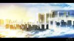  artist_name building city clouds commentary_request dated english_text gradient_sky letterboxed no_humans original outdoors partial_commentary scenery signature sky skyscraper sunrise waisshu_(sougyokyuu) 
