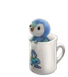  cup hisakichi in_container no_humans open_mouth piplup pokemon pokemon_(creature) rockman rockman_(character) rockman_(classic) simple_background 