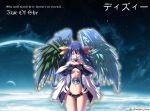  angel_and_devil arc_system_works blue_hair dizzy earth giant giantess guilty_gear long_hair ribbon tail wings 