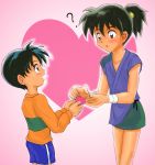  2boys higurashi_sota inuyasha kohaku_(inuyasha) takenokoya valentine yaoi 